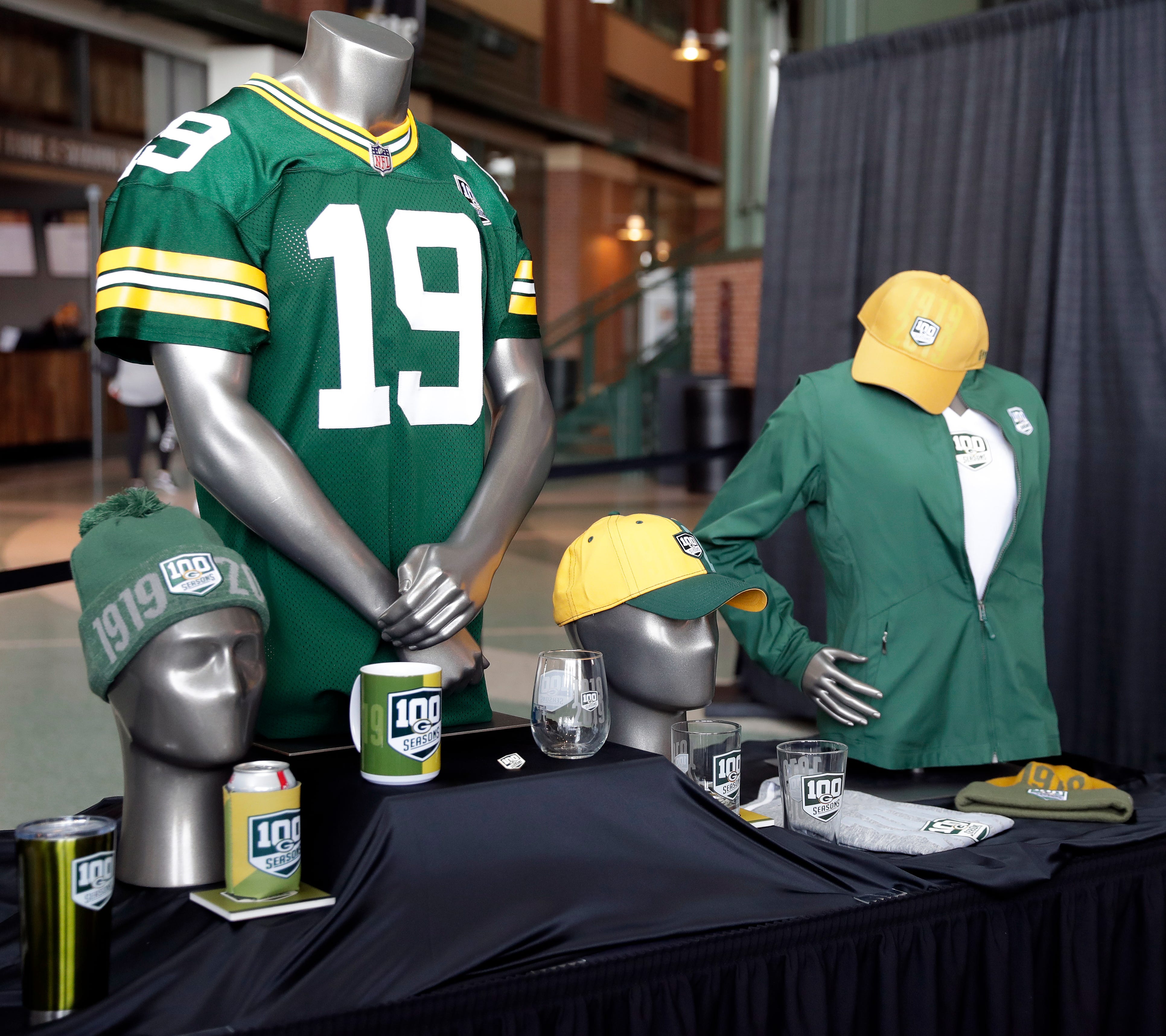 green bay packers jersey 100th anniversary